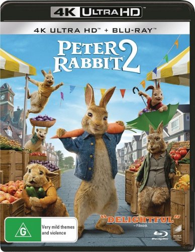 Постер к фильму Кролик Питер 2 / Peter Rabbit 2: The Runaway (2021) UHD BDRemux 2160p от селезень | HDR | Лицензия