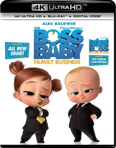 Босс-молокосос 2 / The Boss Baby: Family Business (2021) UHD BDRemux 2160p от селезень | 4K | HDR | Dolby Vision Profile 8 | D