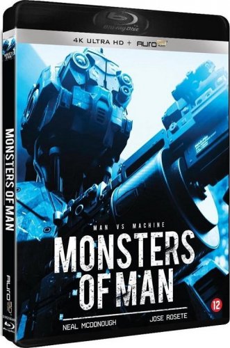 Постер к фильму Боевой робот номер 4 / Монстры, созданные человеком / Monsters of Man (2020) UHD BDRemux 2160p от селезень | 4K | HDR | D