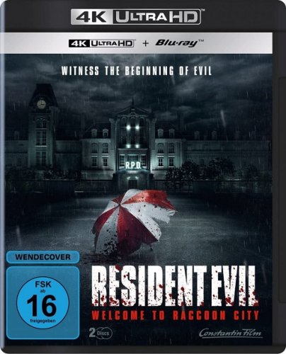 Постер к Обитель зла: Раккун-Сити / Resident Evil: Welcome to Raccoon City (2021) UHD BDRemux 2160p от селезень | 4K | HDR | D, A